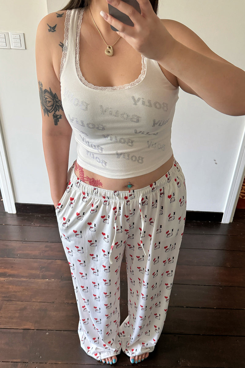 Cartoon Print Loose Lounge Pants