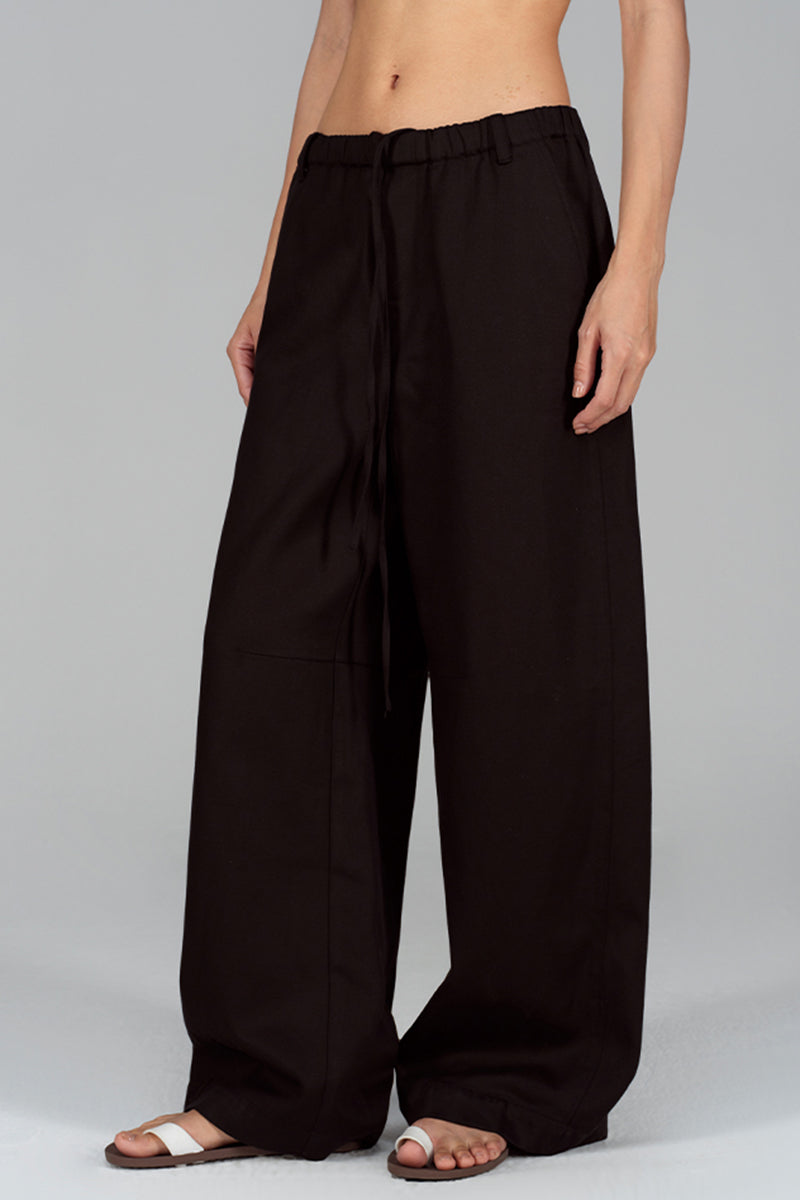 Relaxed Wide-Leg Trousers