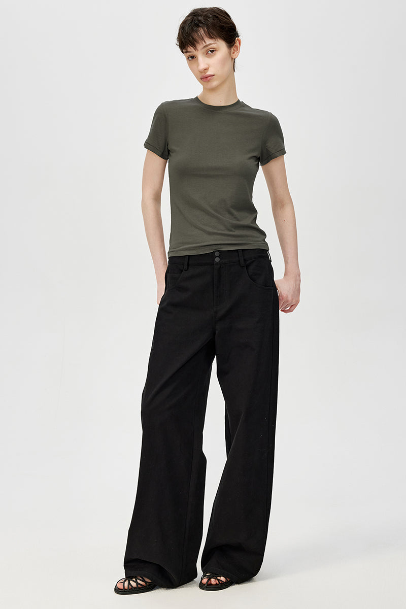 Crew Neck Short Sleeve Tee