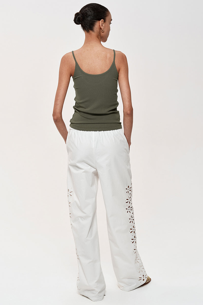 Basic Ribbed Scoop Neck Tank Top