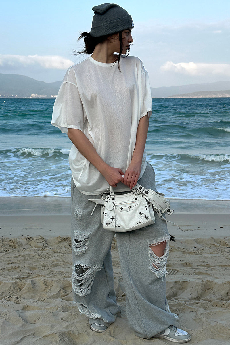 Drop Shoulder Loose Fit Tee