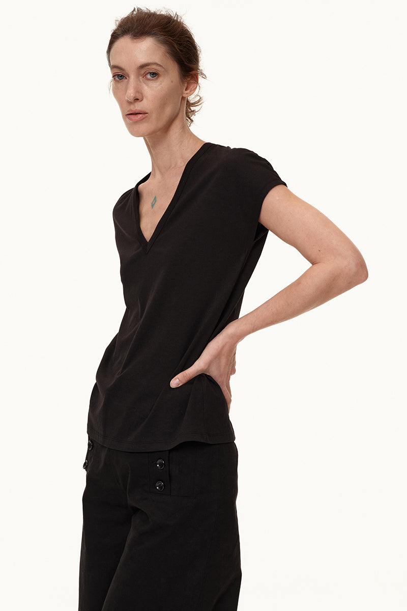 Minimalist V-Neck Casual Tee