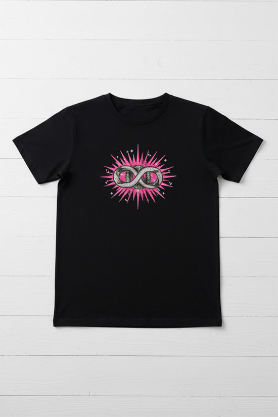 Patterned  Emblem T-Shirt