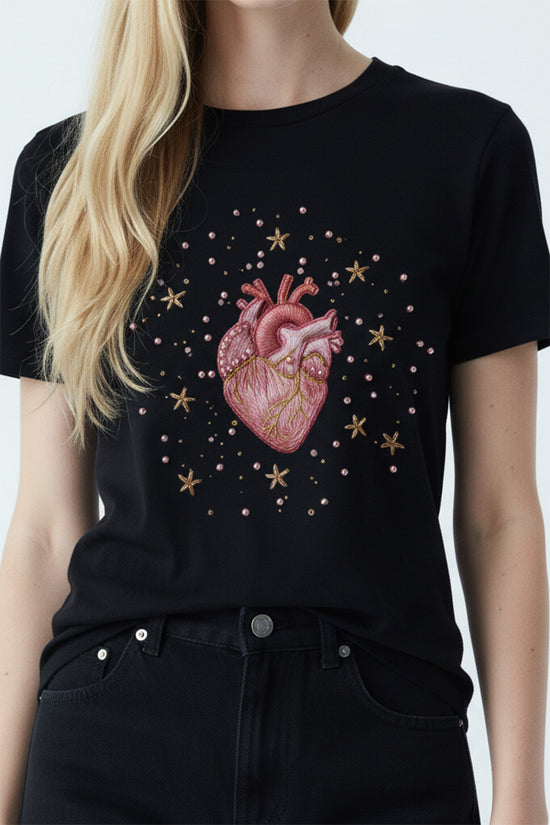 Minimal Heart Outline T-Shirt