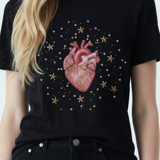 Minimal Heart Outline T-Shirt