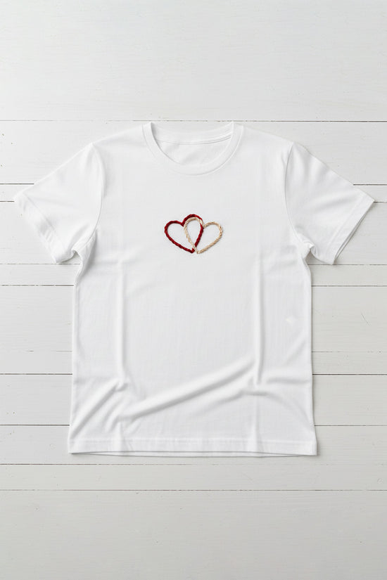 Linked Heart Outline T-Shirt