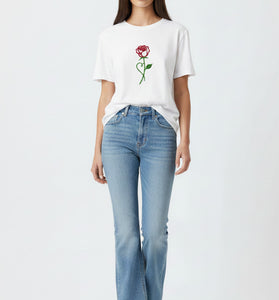 Single Rose Graphic T-Shirt