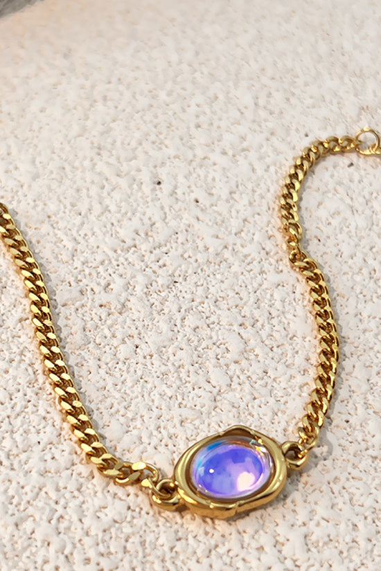 Radiant Stone Charm Bracelet