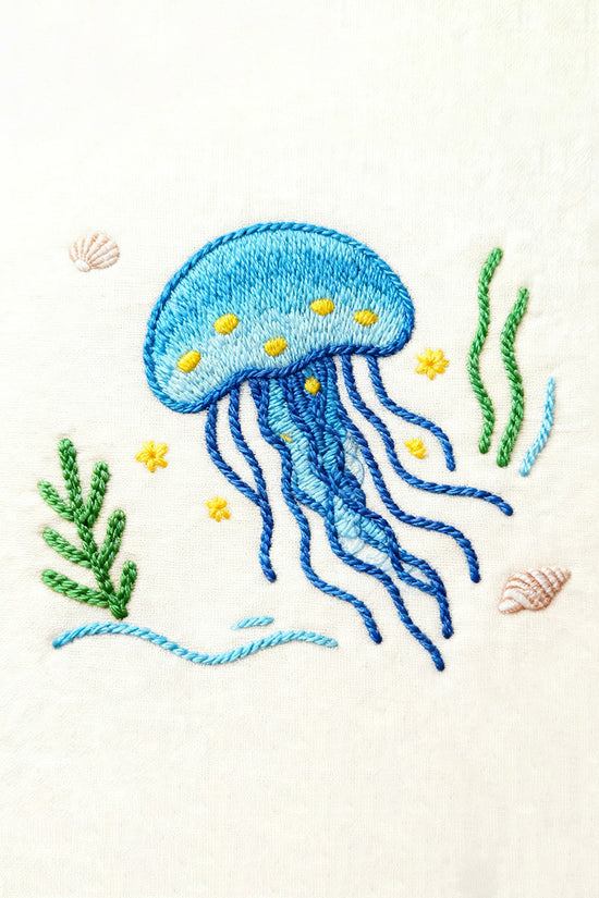 Jellyfish Glow Embroidered T-Shirt