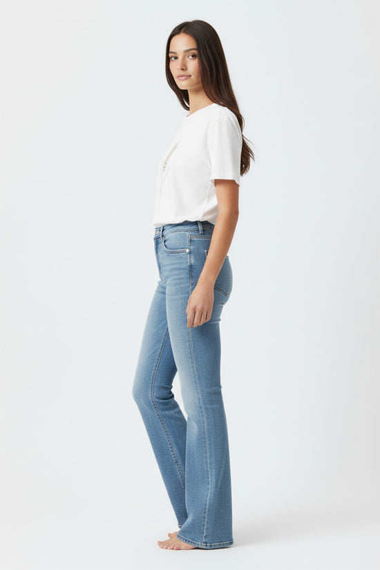 Wheat Sprig Embroidered T-Shirt