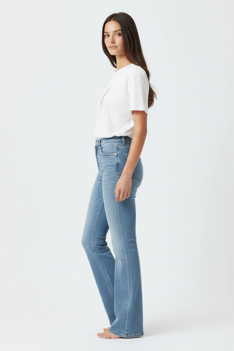 Wheat Sprig Embroidered T-Shirt