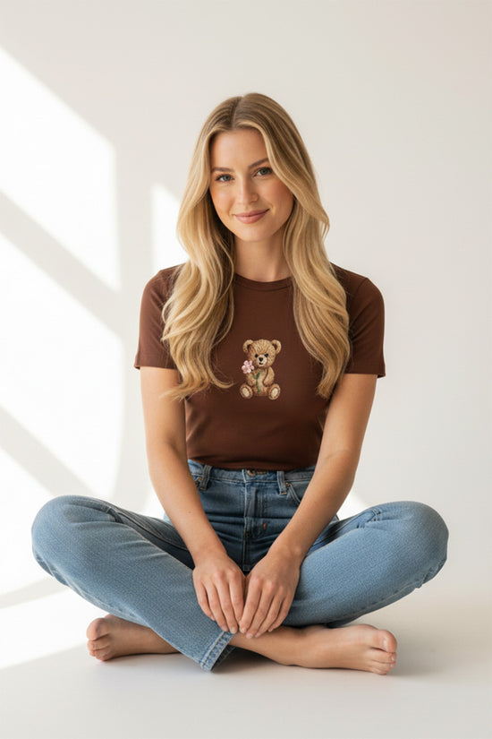 Teddy Blossom Accent T-Shirt