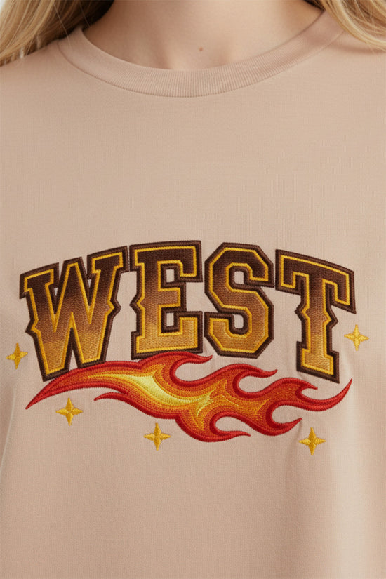 West Flame Lettering T-Shirt