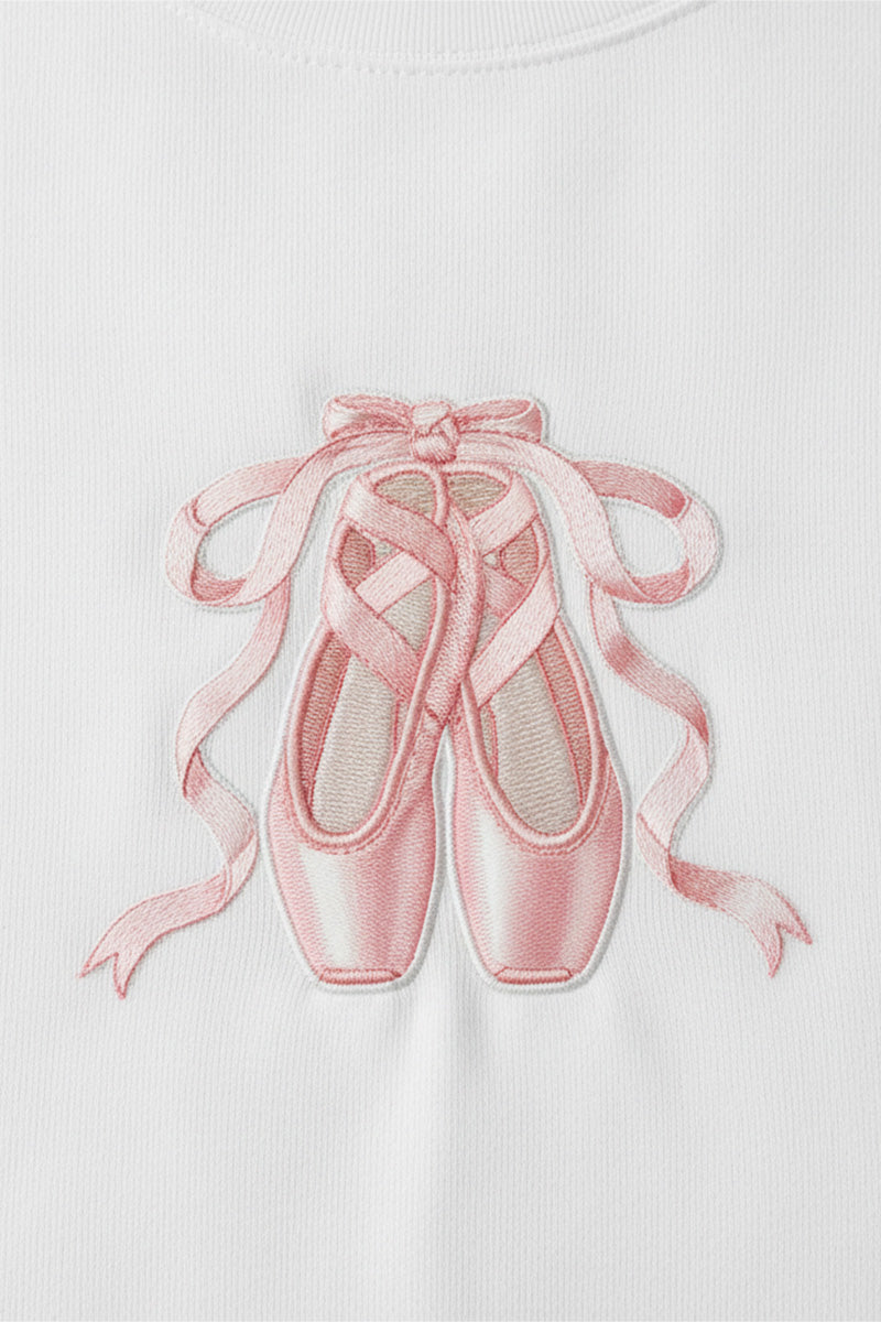 Ballet Grace Embroidered T-Shirt