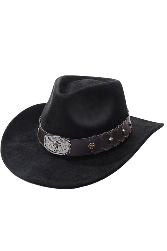 Western Cow Skull Embellished Hat
