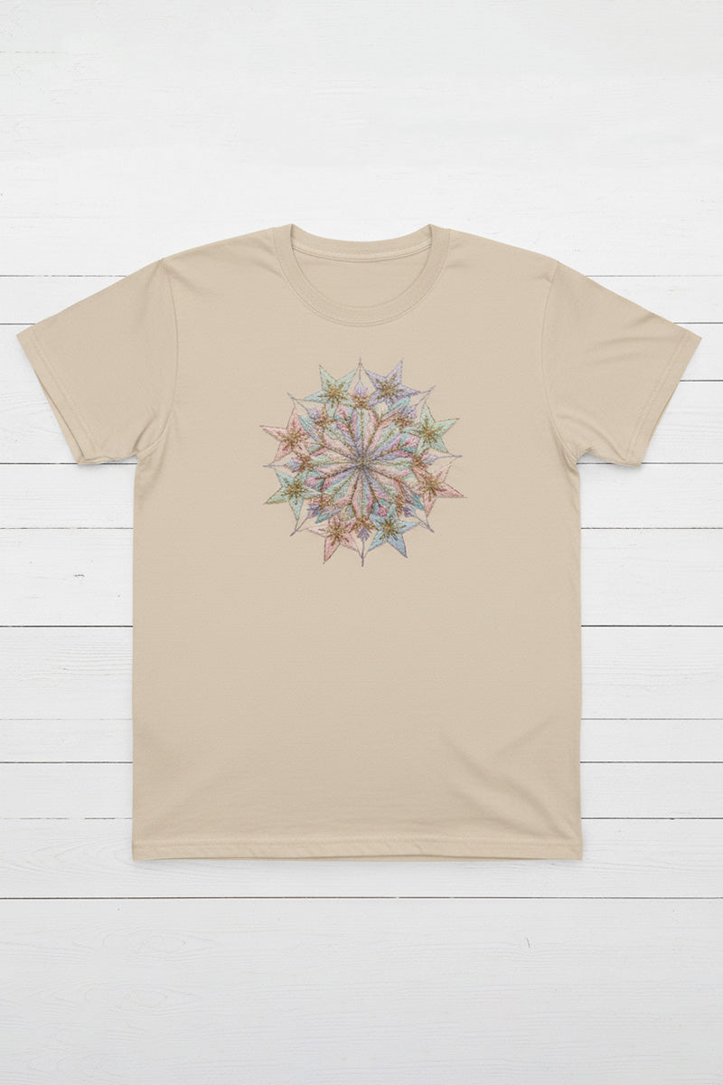 Multilayer Mandala Pattern T-Shirt