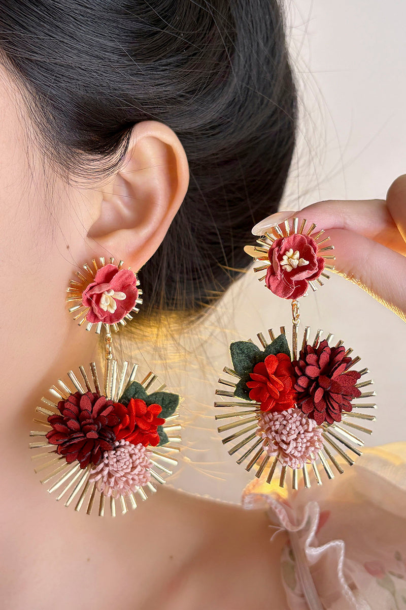Floral Statement Earrings