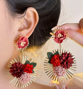 Floral Statement Earrings