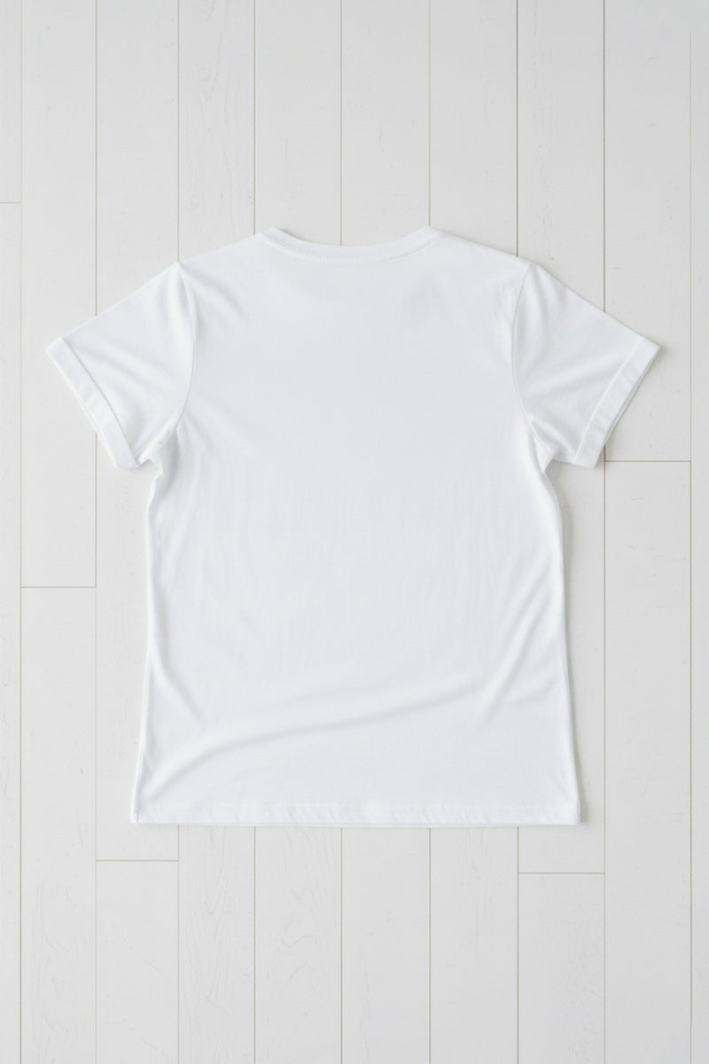 Pastel Ribbon Embroidered T-Shirt