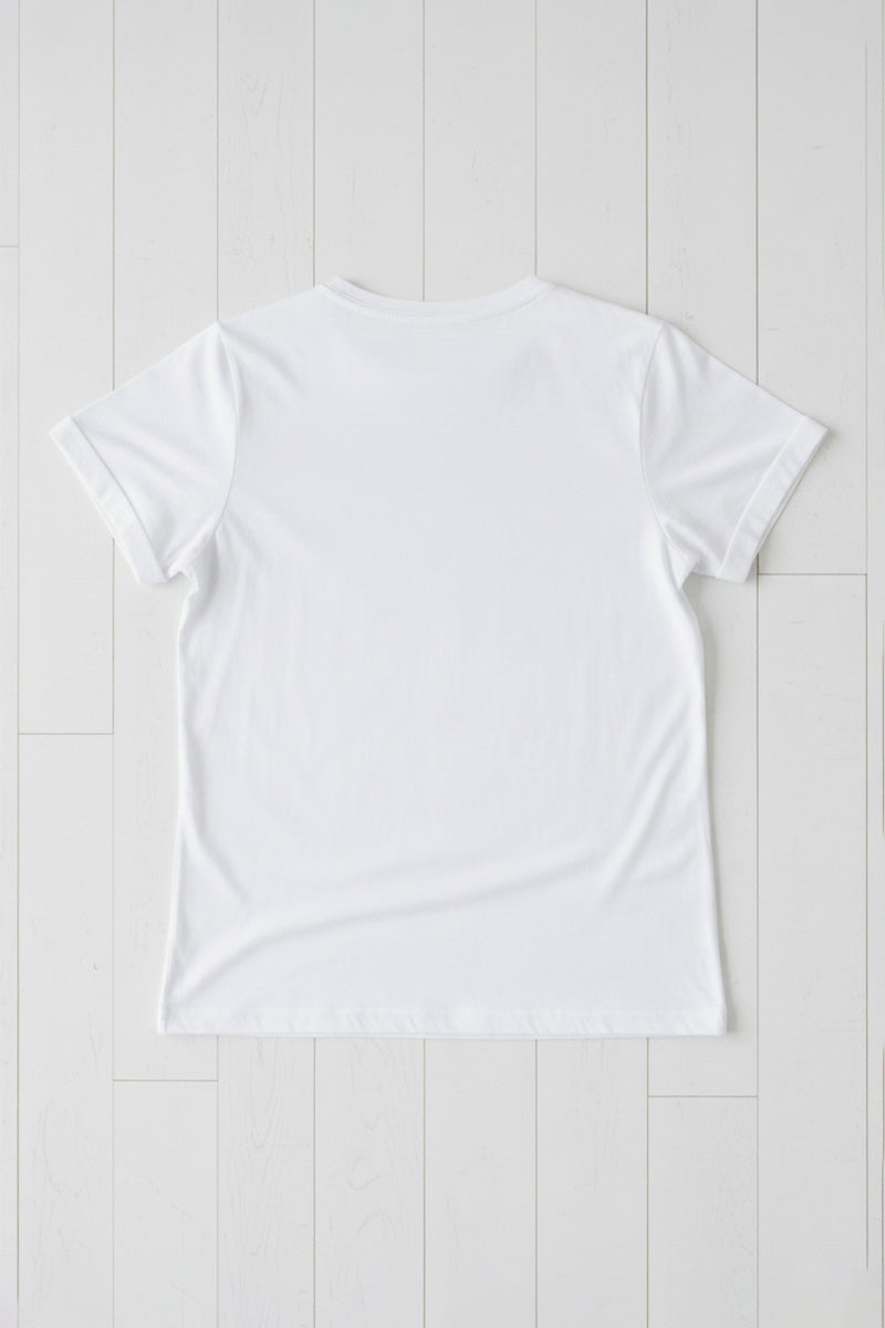 Golden Bow Embroidered T-Shirt