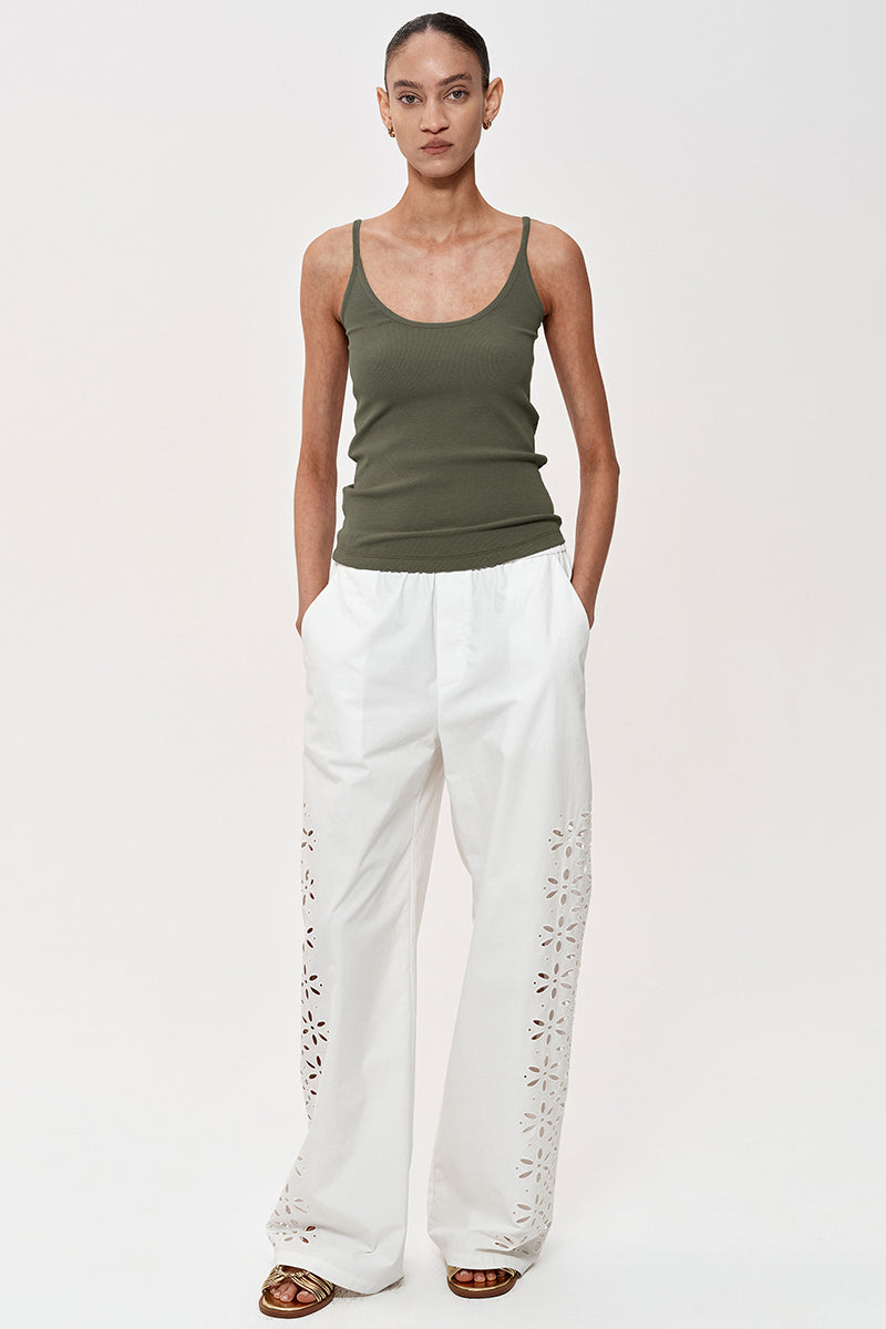 Basic Ribbed Scoop Neck Tank Top