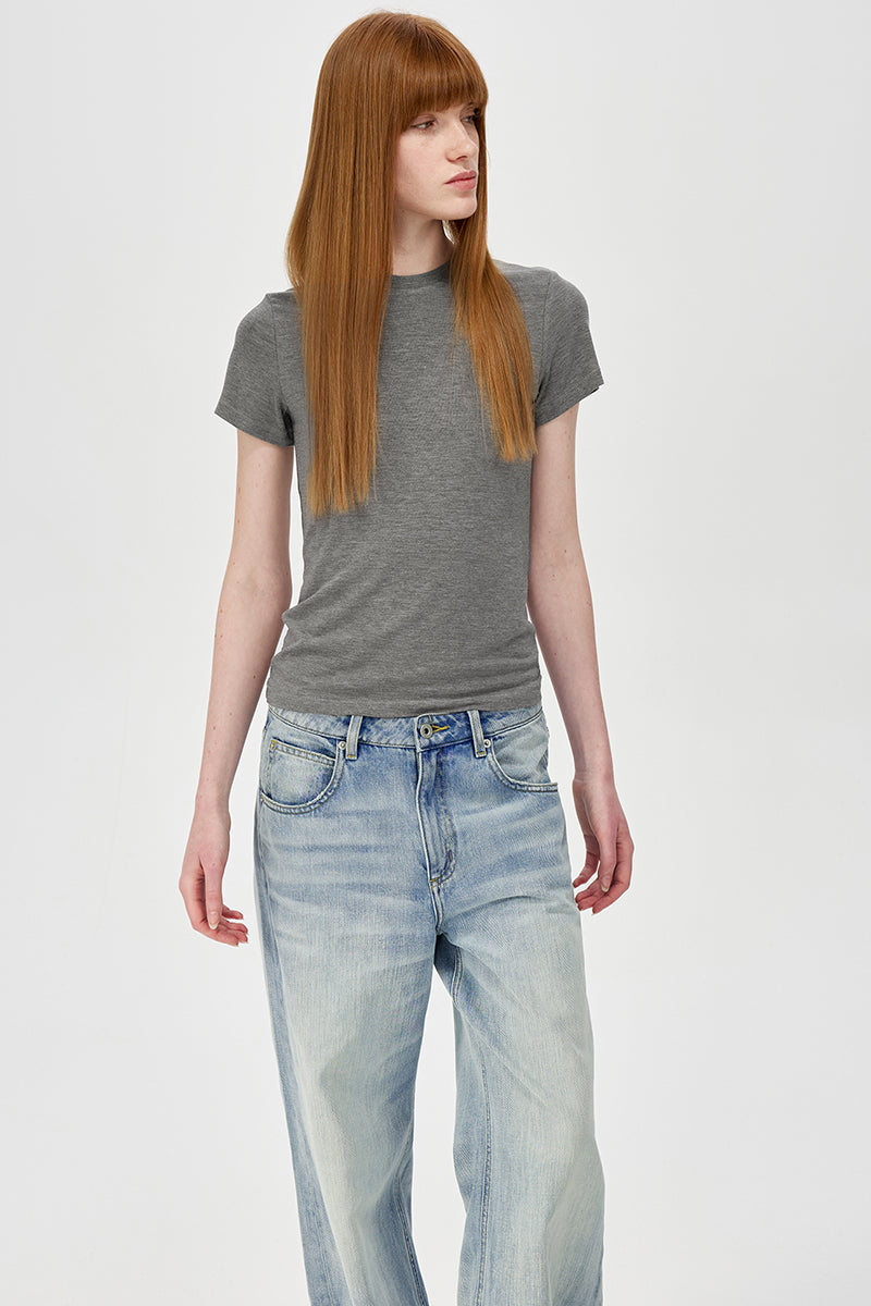 Crew Neck Short Sleeve Tee