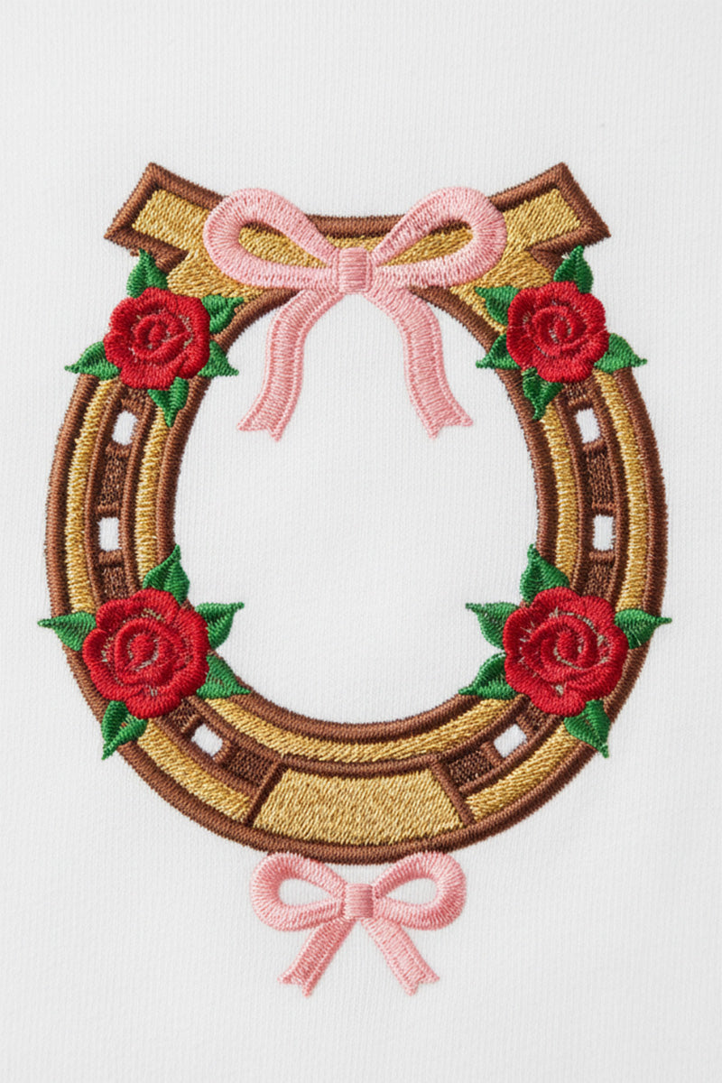 Floral Horseshoe Ribbon T-Shirt