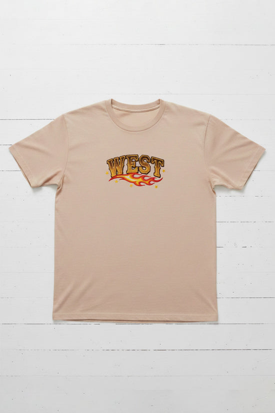 West Flame Lettering T-Shirt
