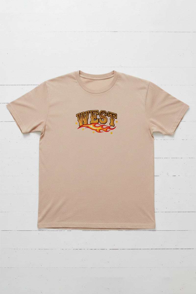 West Flame Lettering T-Shirt