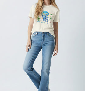 Jellyfish Glow Embroidered T-Shirt