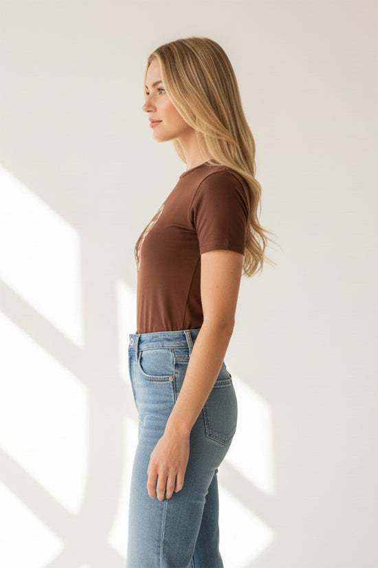 Teddy Floral Circle T-Shirt