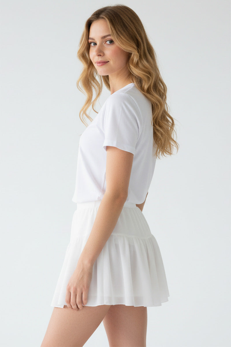 Cherry Leaf Embroidered T-Shirt