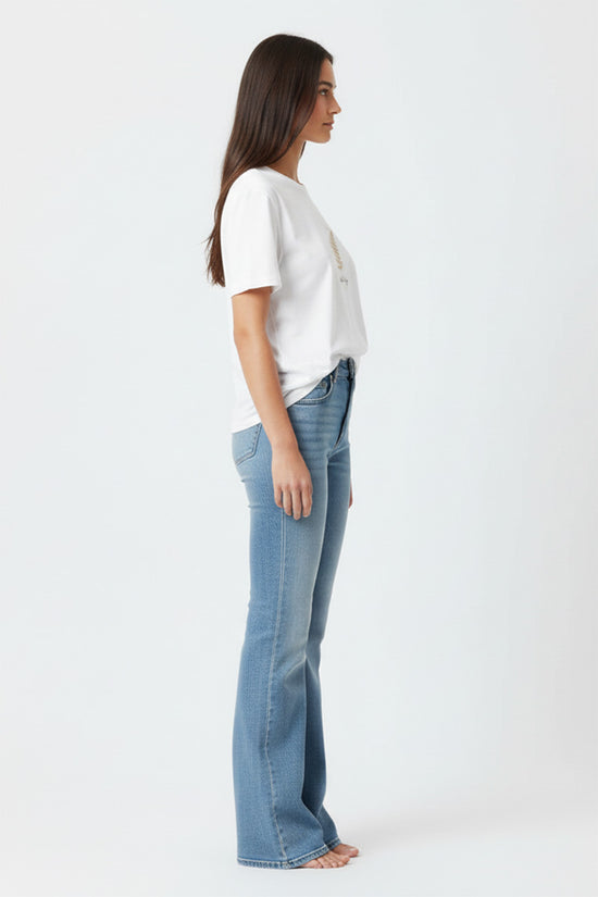 Flow Energy Leaf Embroidered T-Shirt