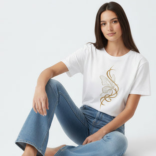 Butterfly Essence Embroidered T-Shirt