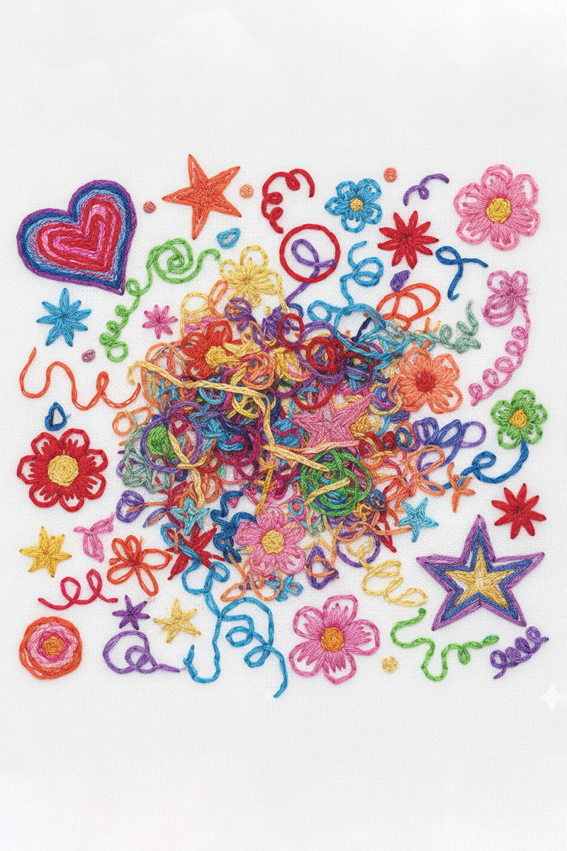 Abstract Doodle Graphic T-Shirt