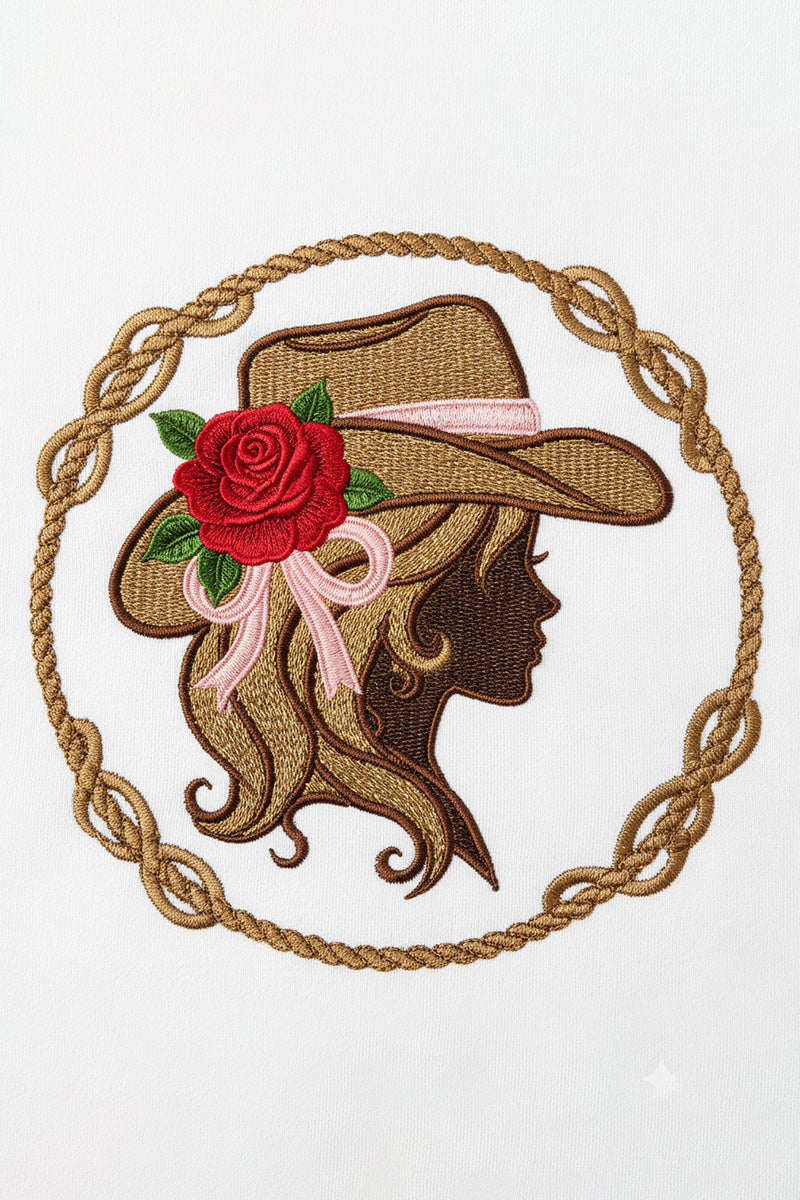 Floral Rodeo Emblem T-Shirt