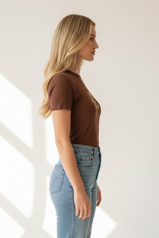 Teddy Blossom Accent T-Shirt