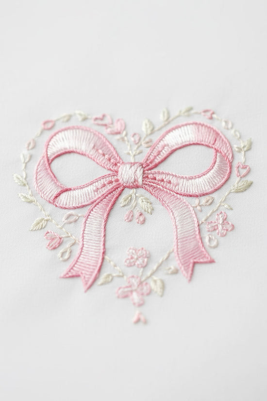 Ribbon Floral Emblem T-Shirt