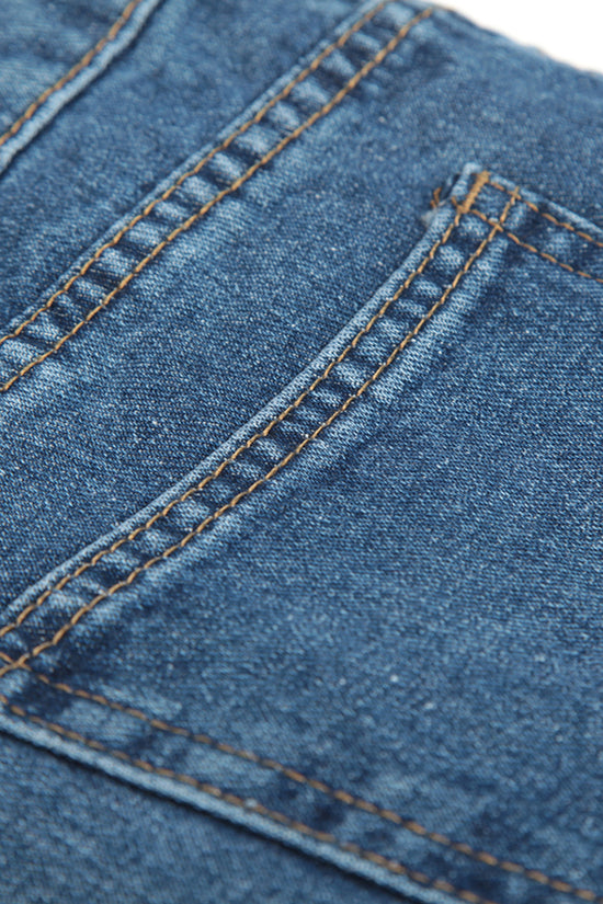 Wide Leg Casual Denim Jeans