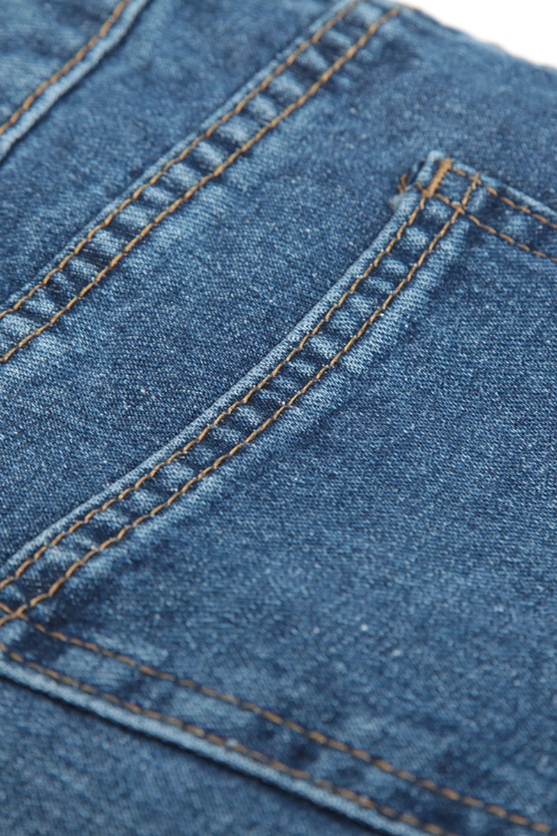 Wide Leg Casual Denim Jeans