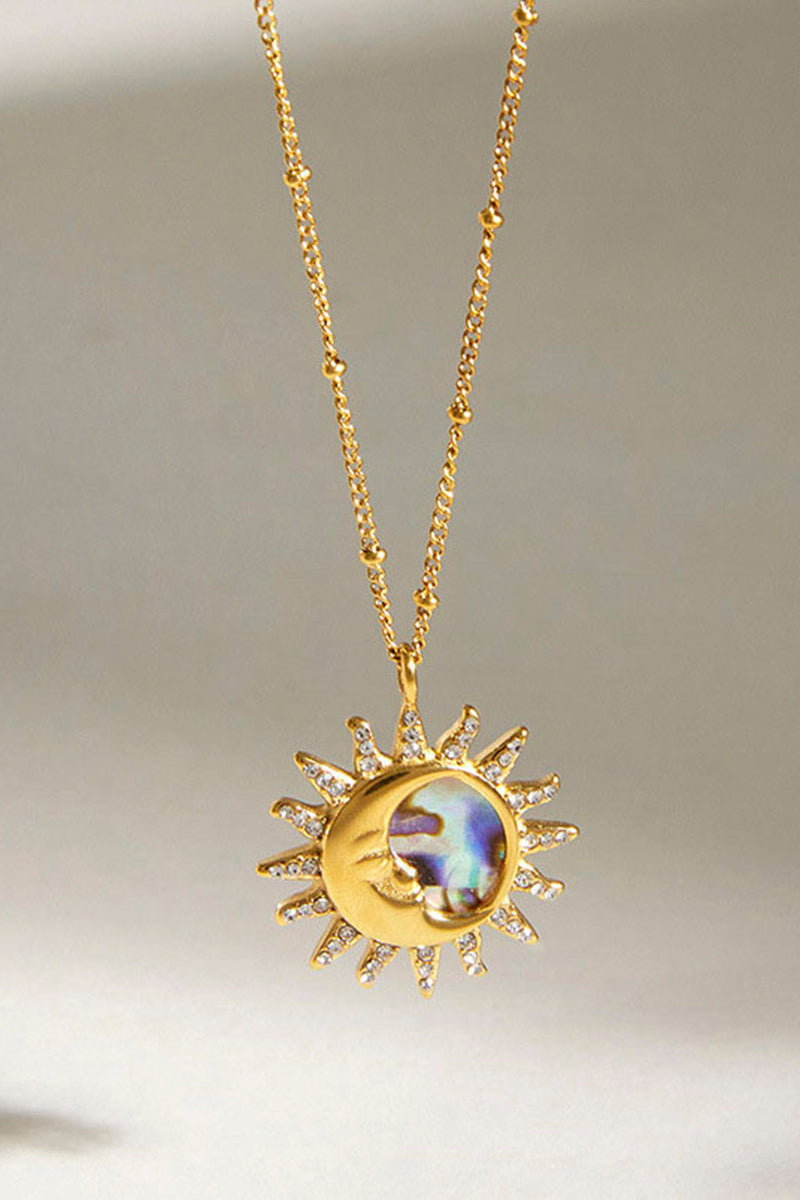 Sun and Moon Pendant Necklace