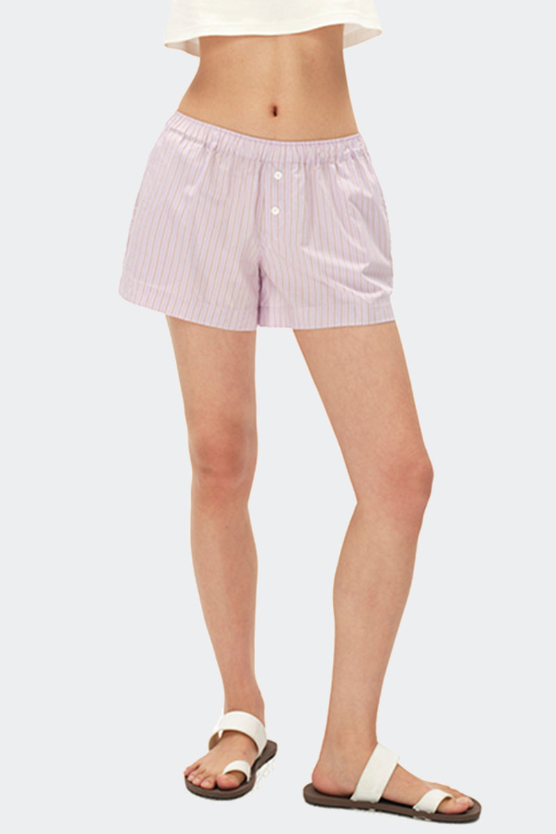 Striped Pull-On Relaxed Fit Shorts