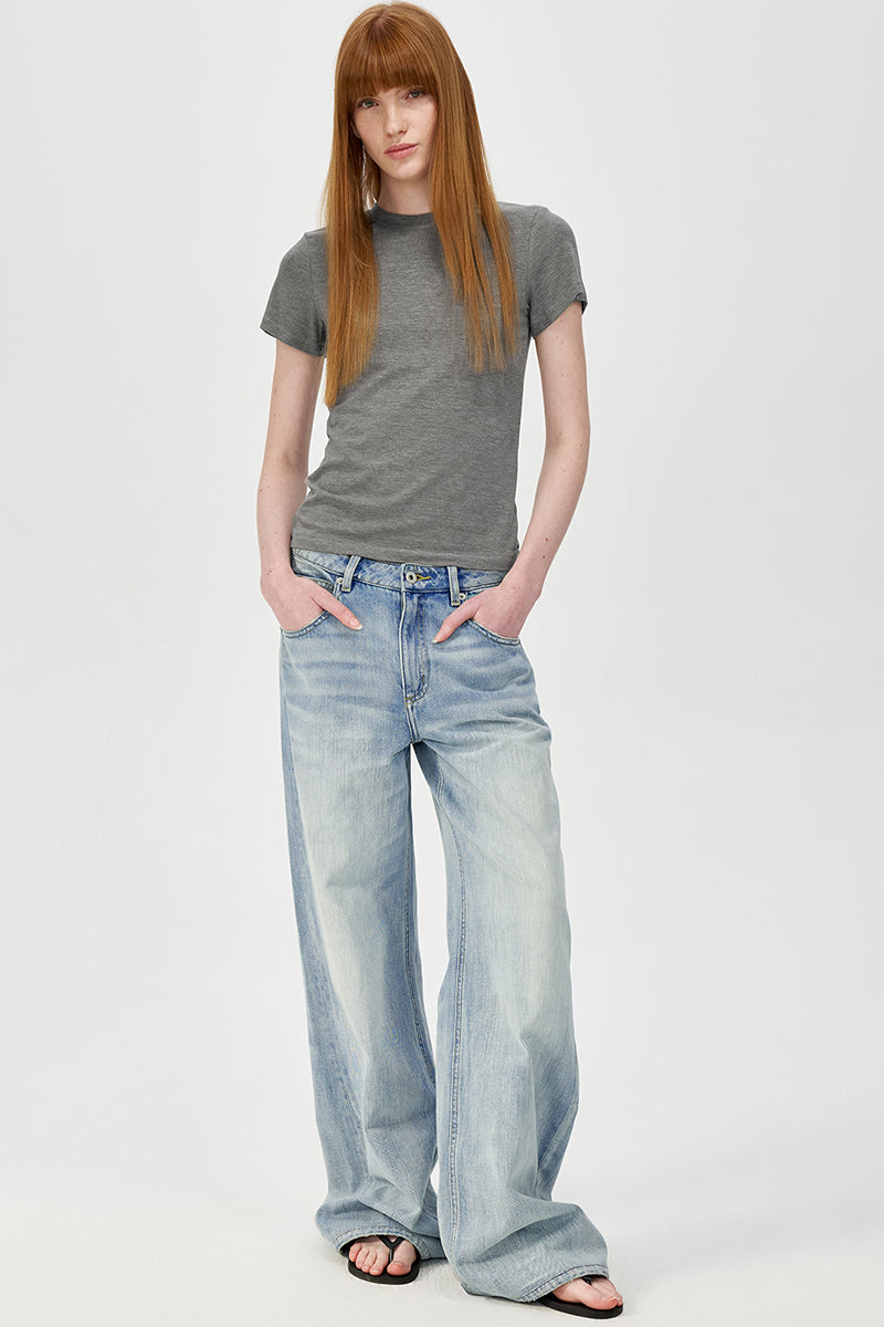 Crew Neck Short Sleeve Tee