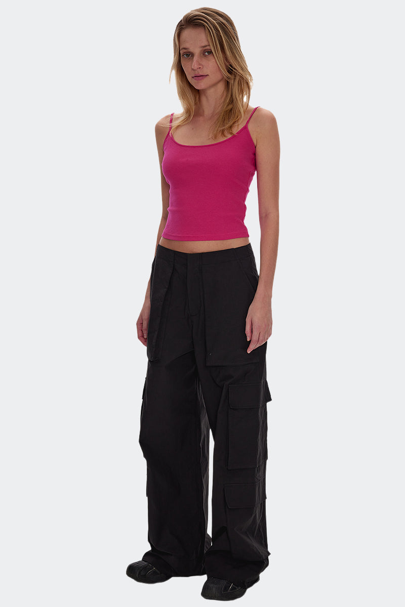 Basic Spaghetti Strap Fitted Cami