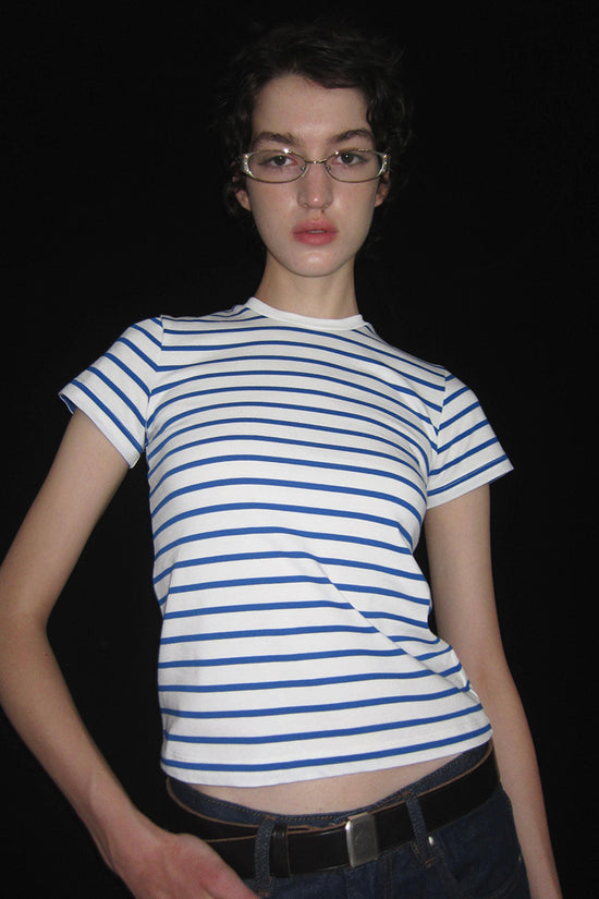Striped Short Sleeve Casual Tee