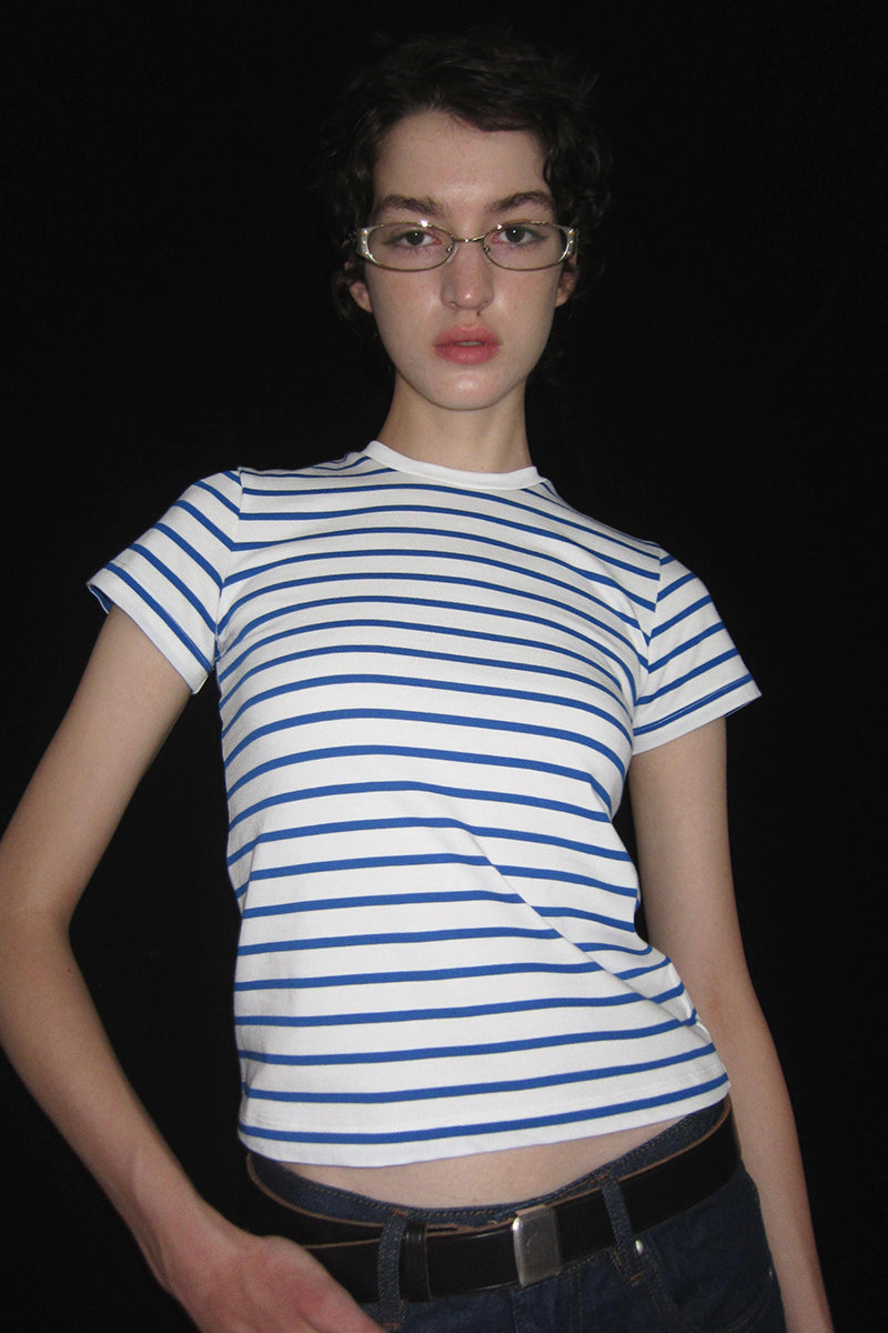 Striped Short Sleeve Casual Tee