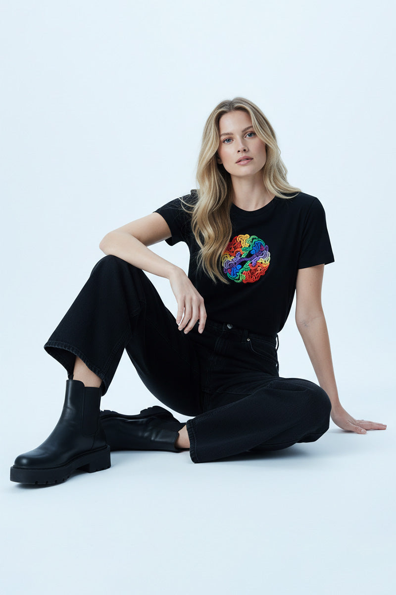 Color Swirl Art T-Shirt