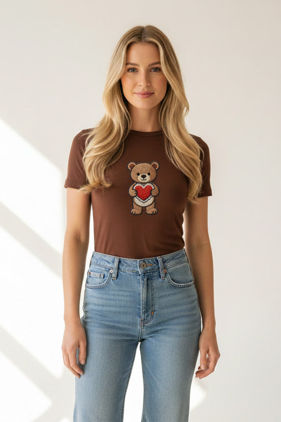Teddy Big Heart Love T-Shirt