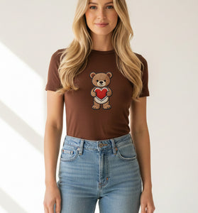 Teddy Big Heart Love T-Shirt