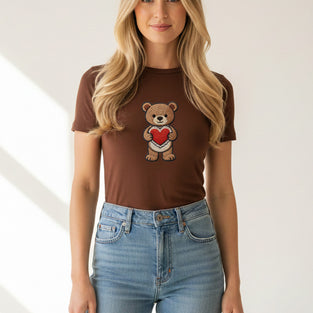 Teddy Big Heart Love T-Shirt